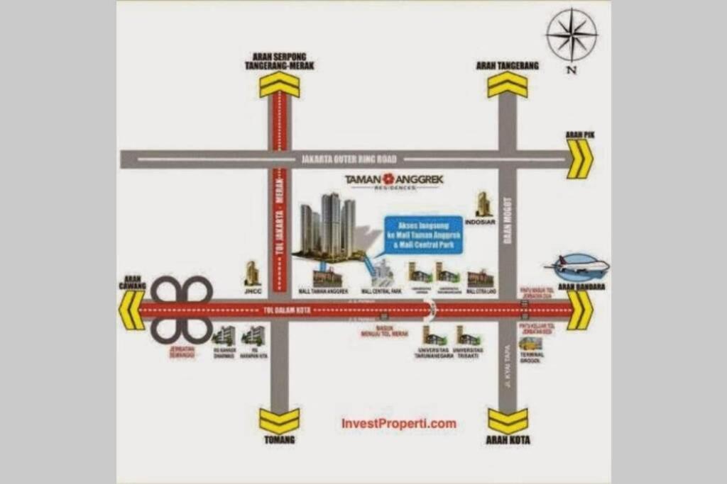 Homy 2 Bedroom Apartment Near Shopping Malls Jakarta Buitenkant foto